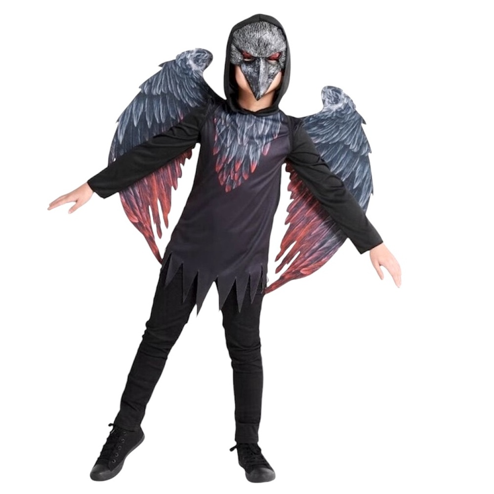 Hyde and Eek Boys Raven Light up Mask Size Large